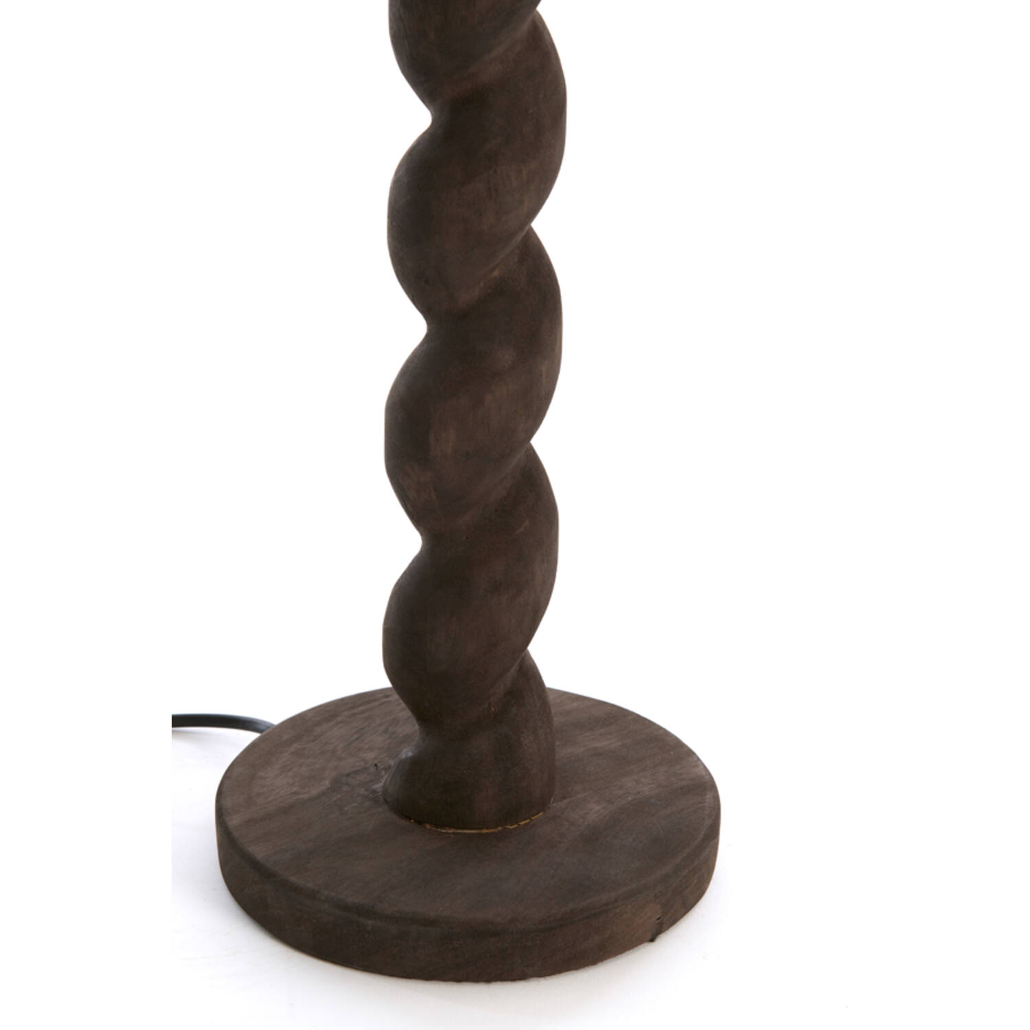 Lamp base Ø15x45 cm NANNO wood matt grey-brown
