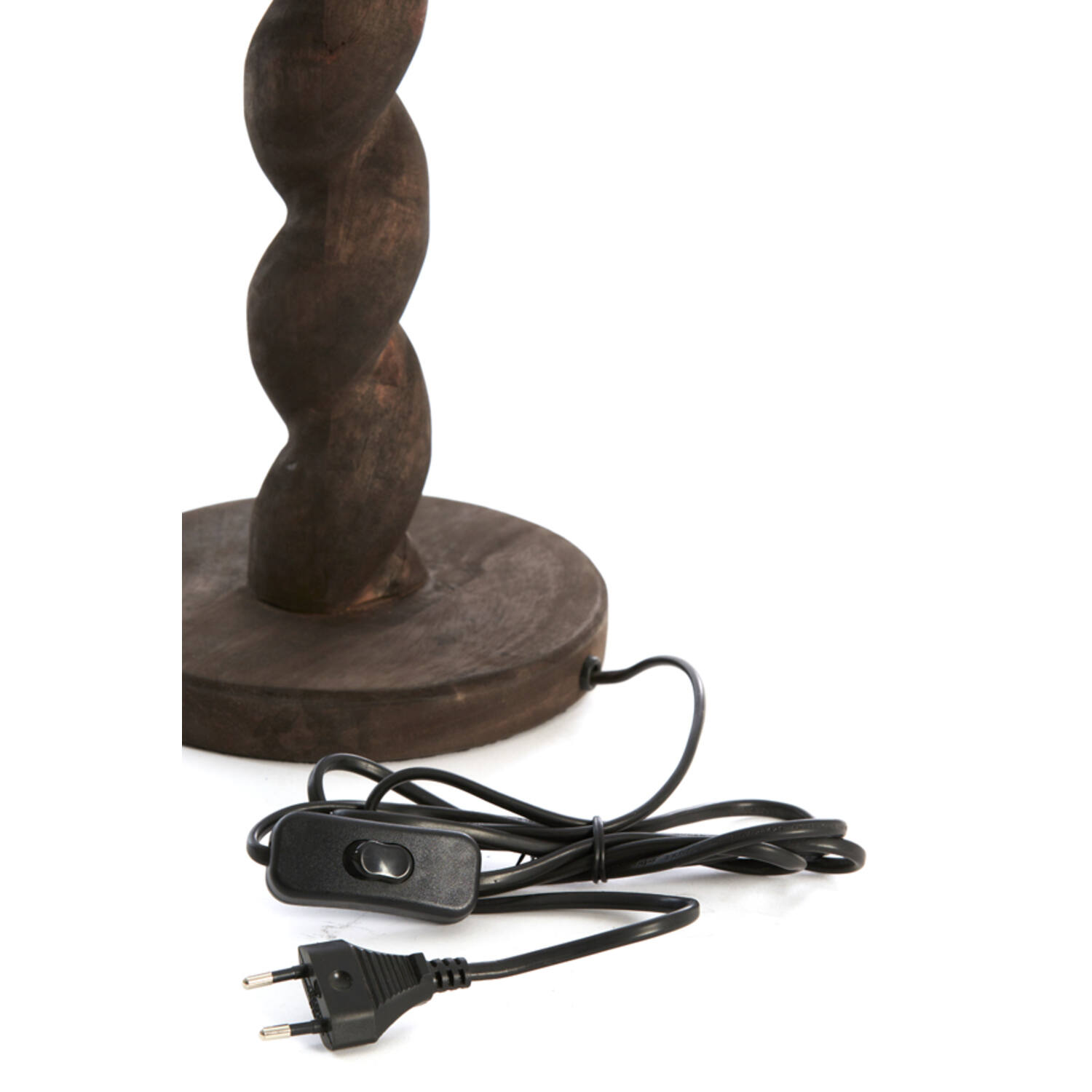 Lamp base Ø15x45 cm NANNO wood matt grey-brown