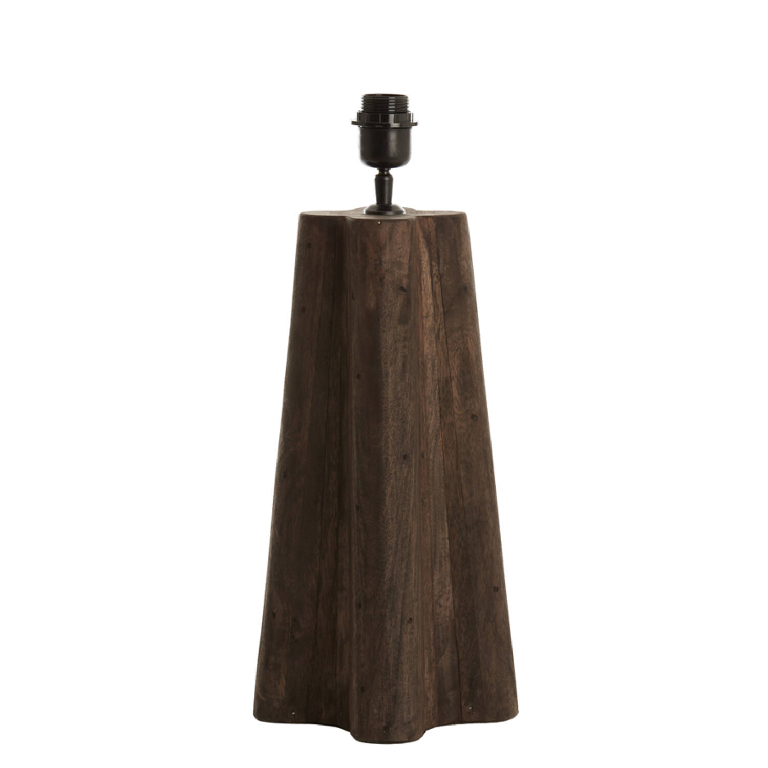 Lamp base 15x15x40 cm NAVELLI wood matt grey-brown