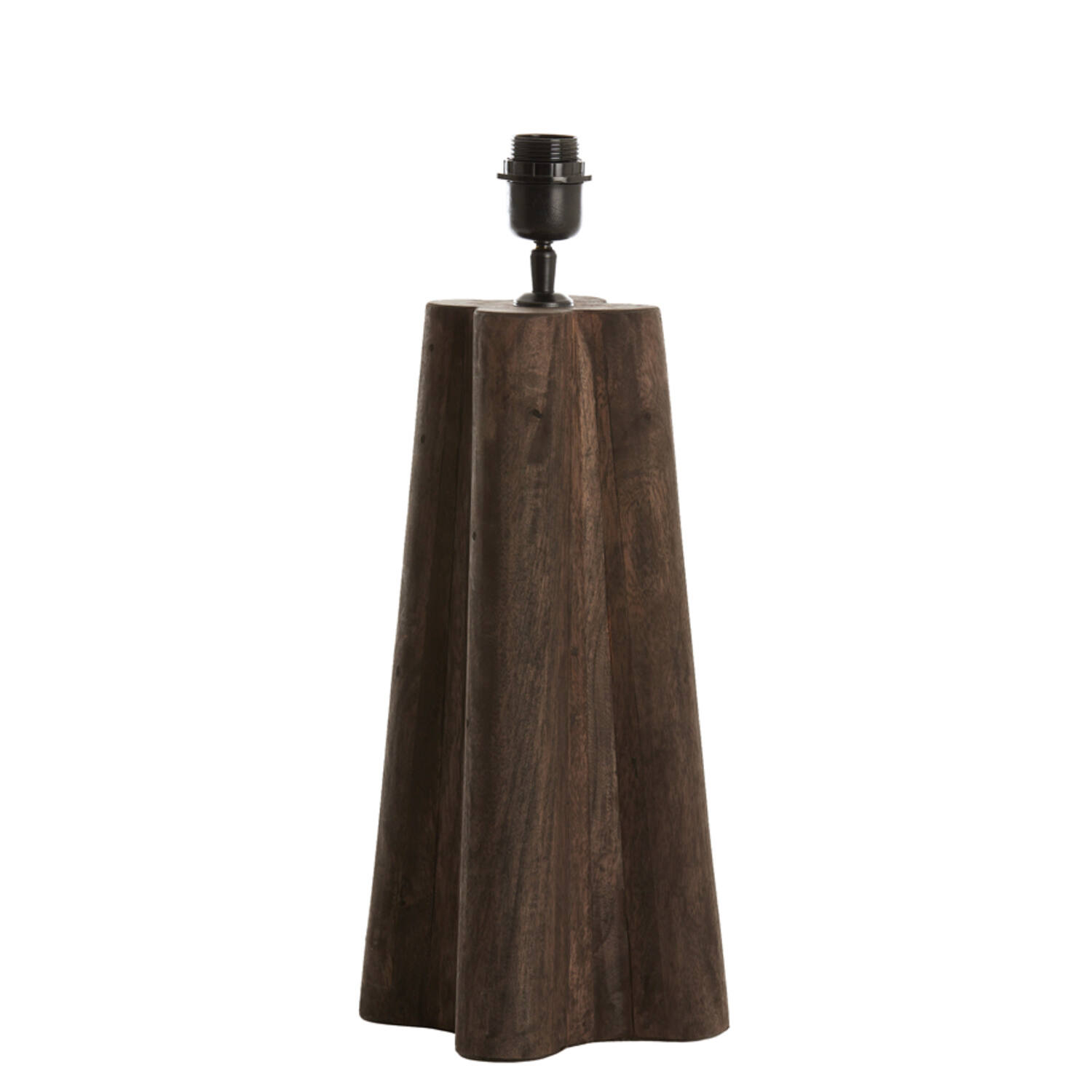 Lamp base 15x15x40 cm NAVELLI wood matt grey-brown