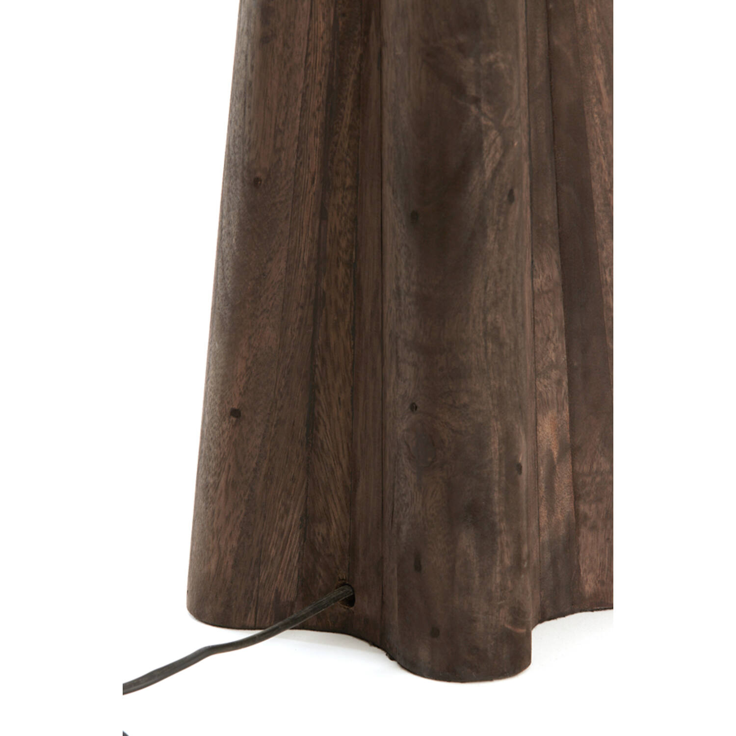 Lamp base 15x15x40 cm NAVELLI wood matt grey-brown