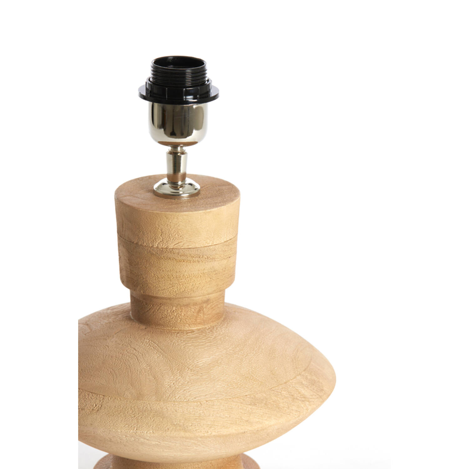 Lamp base Ø23x25 cm FIERA wood matt natural