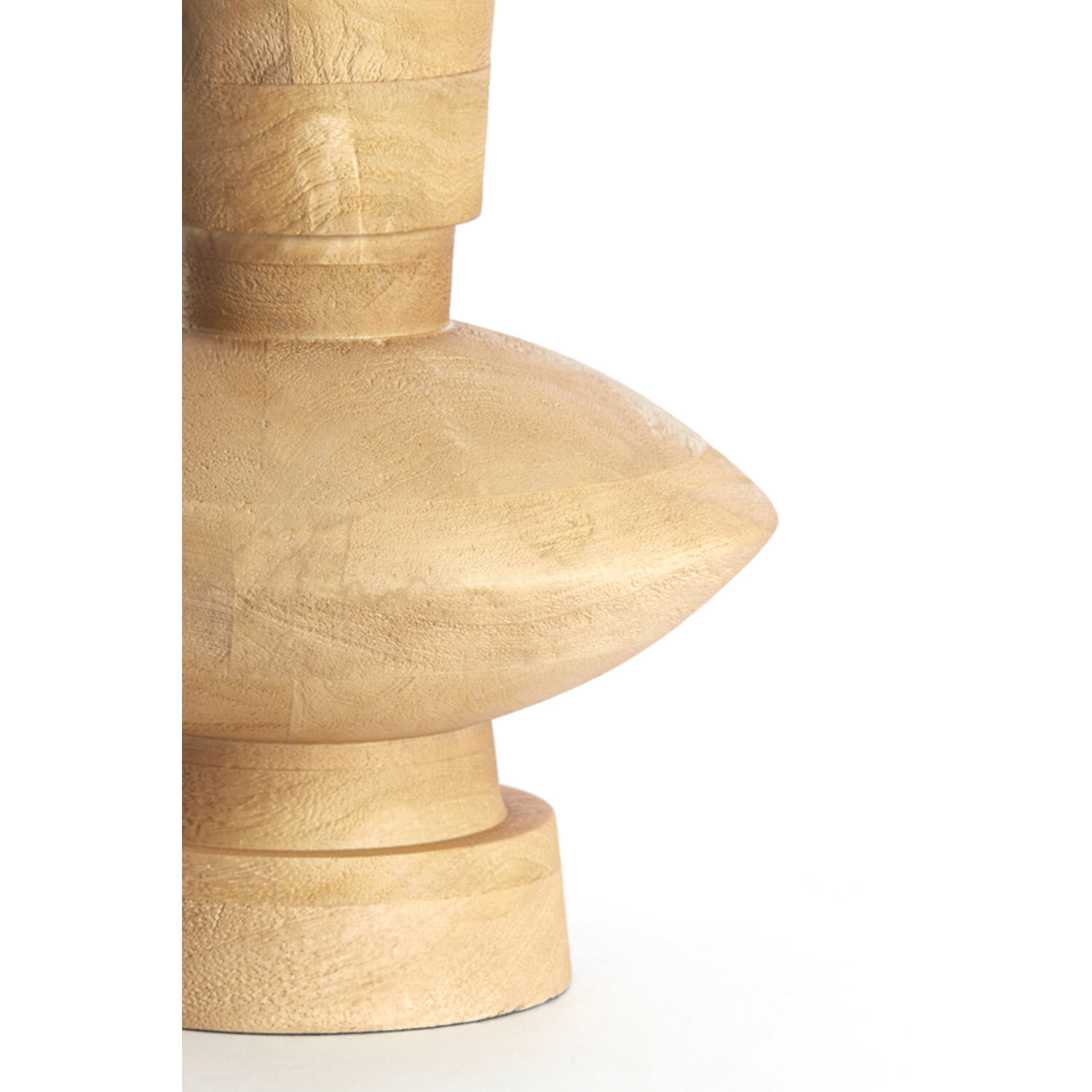 Lamp base Ø23x25 cm FIERA wood matt natural