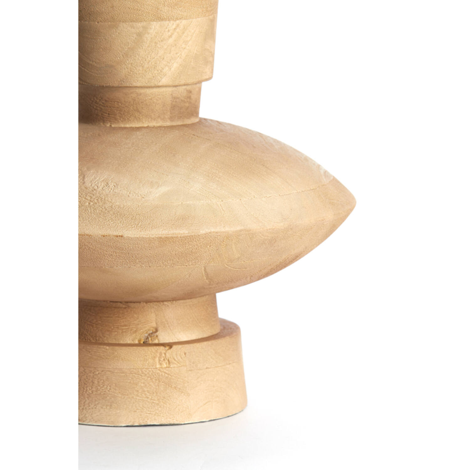 Lamp base Ø31x31 cm FIERA wood matt natural