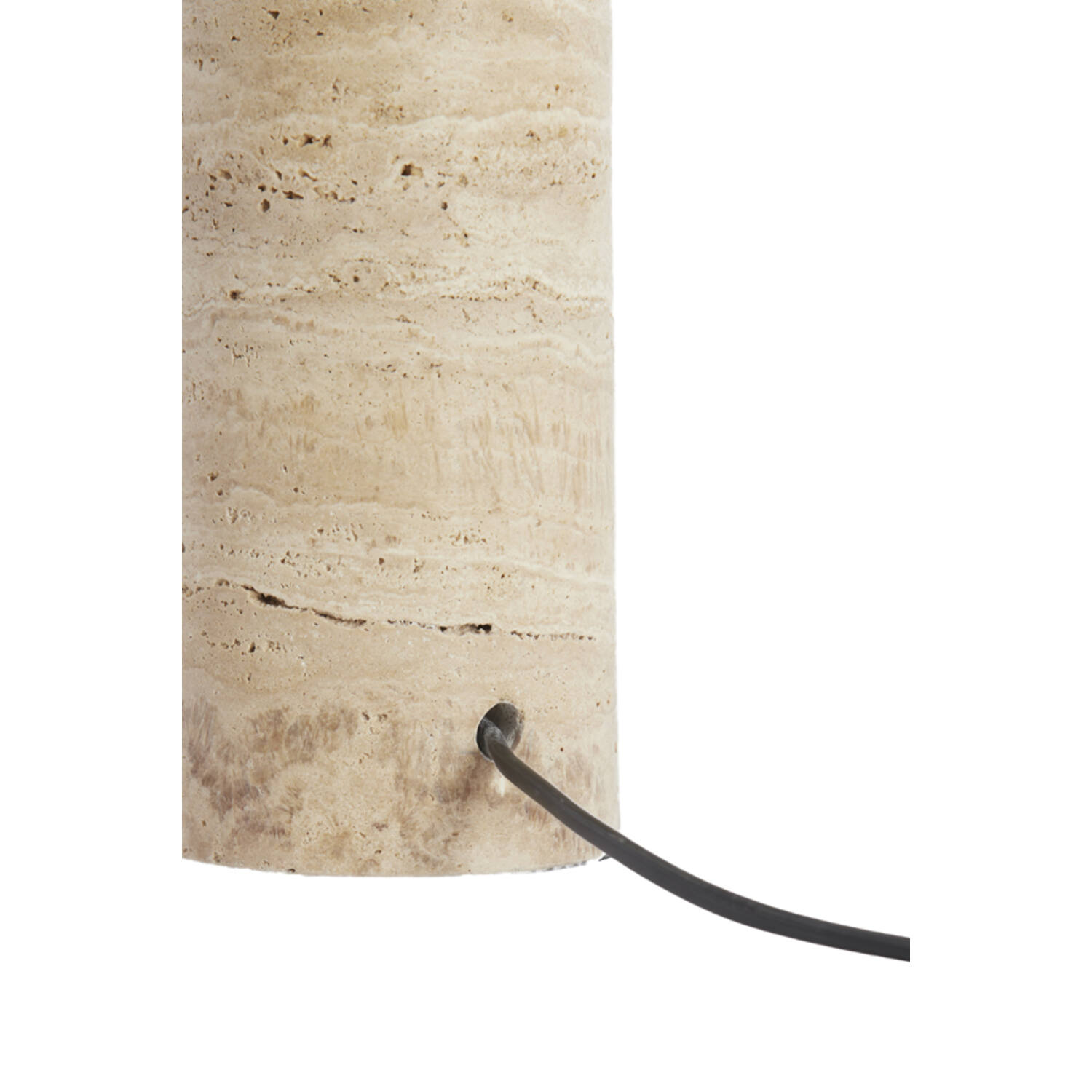 Lamp base Ø9x18 cm MALAKAI travertine sand