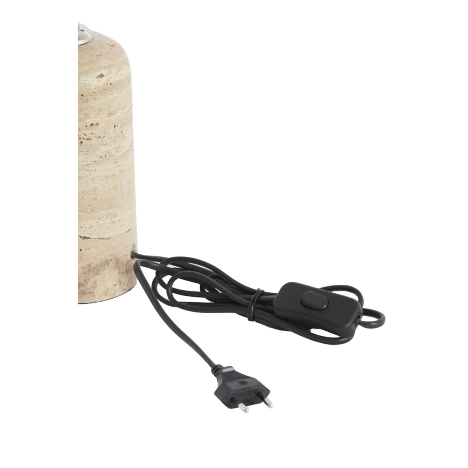 Lamp base Ø9x18 cm MALAKAI travertine sand
