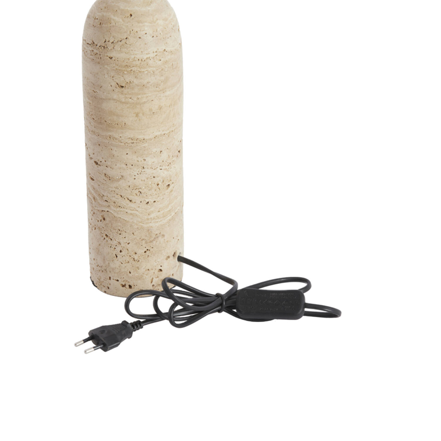 Lampvoet Ø9x28 cm MALAKAI travertin zand