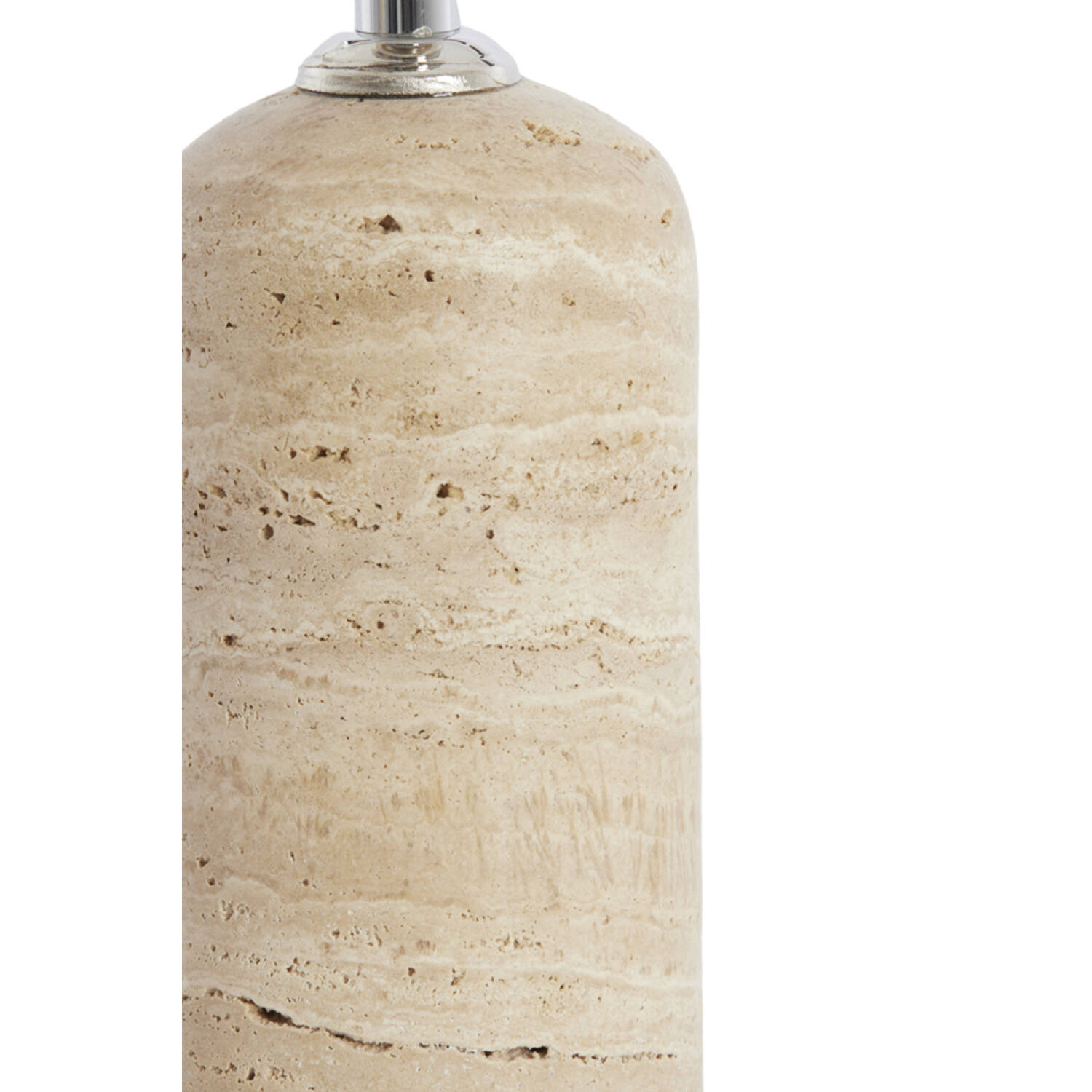 Lampvoet Ø9x28 cm MALAKAI travertin zand