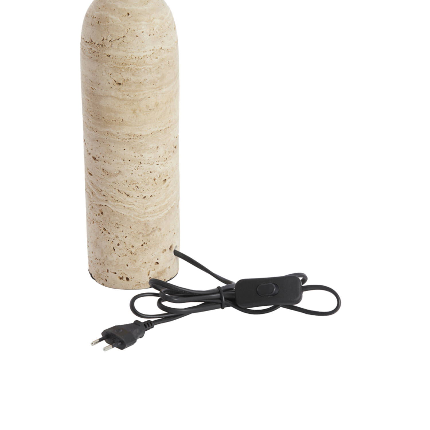 Lampvoet Ø9x28 cm MALAKAI travertin zand