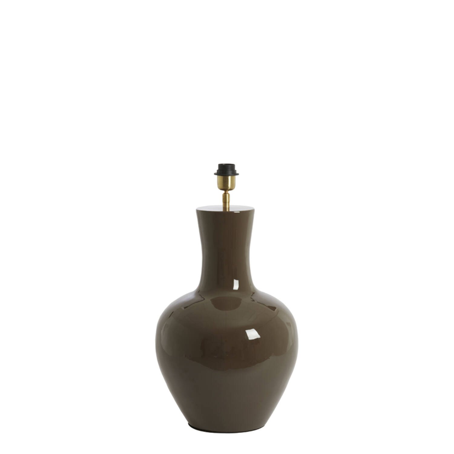 Lampvoet Ø33x51 cm NANA glans donker bruin