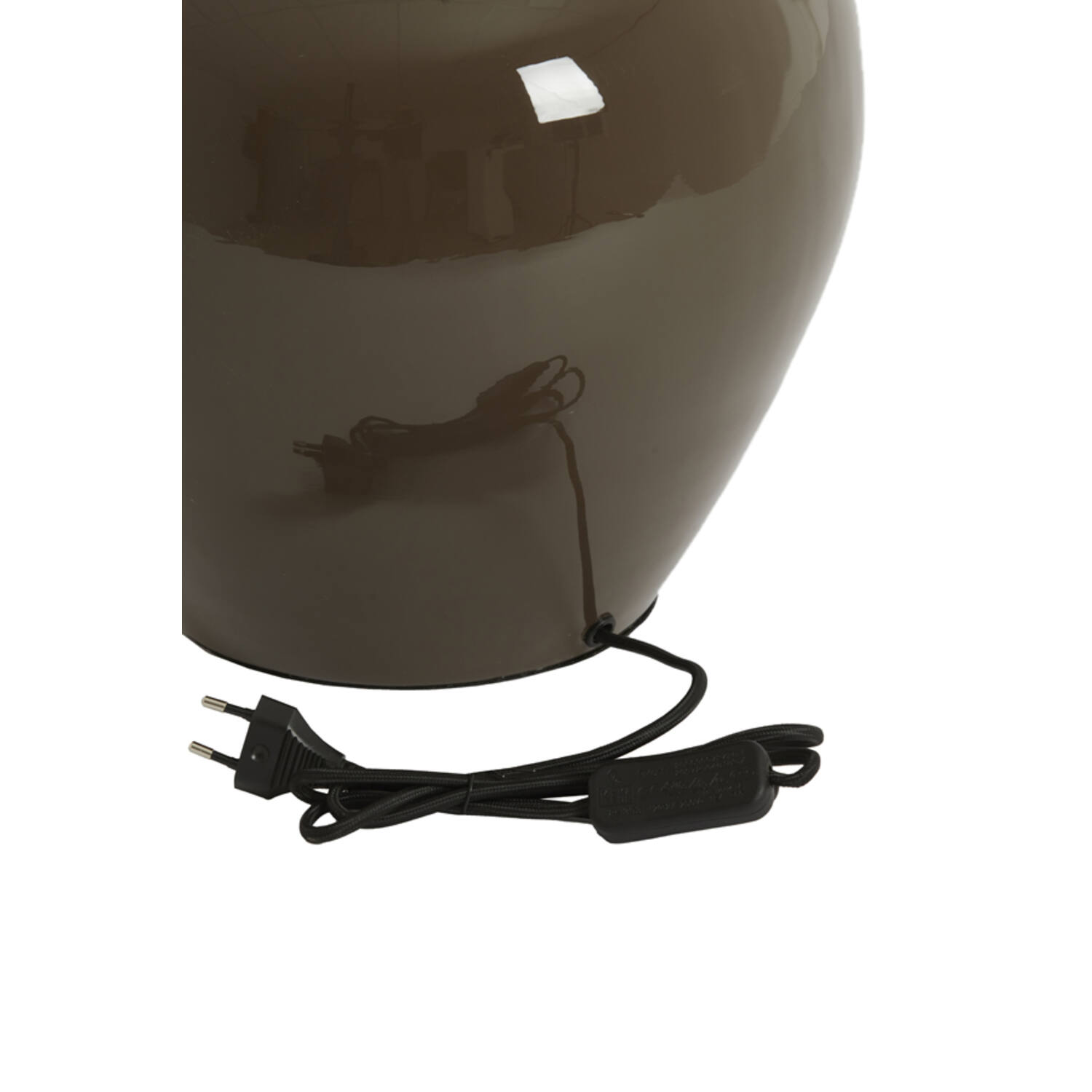 Lampvoet Ø33x51 cm NANA glans donker bruin