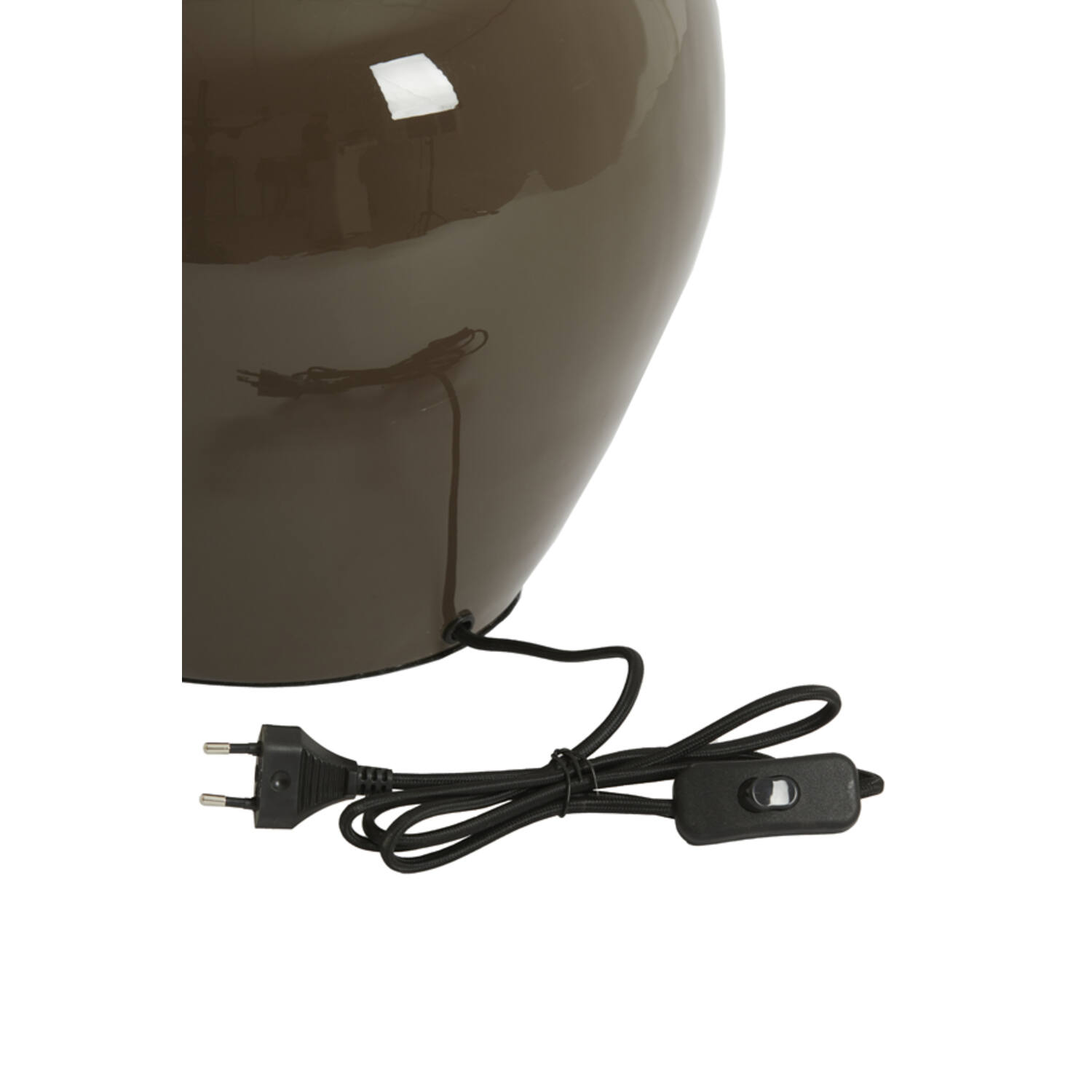 Lampvoet Ø33x51 cm NANA glans donker bruin