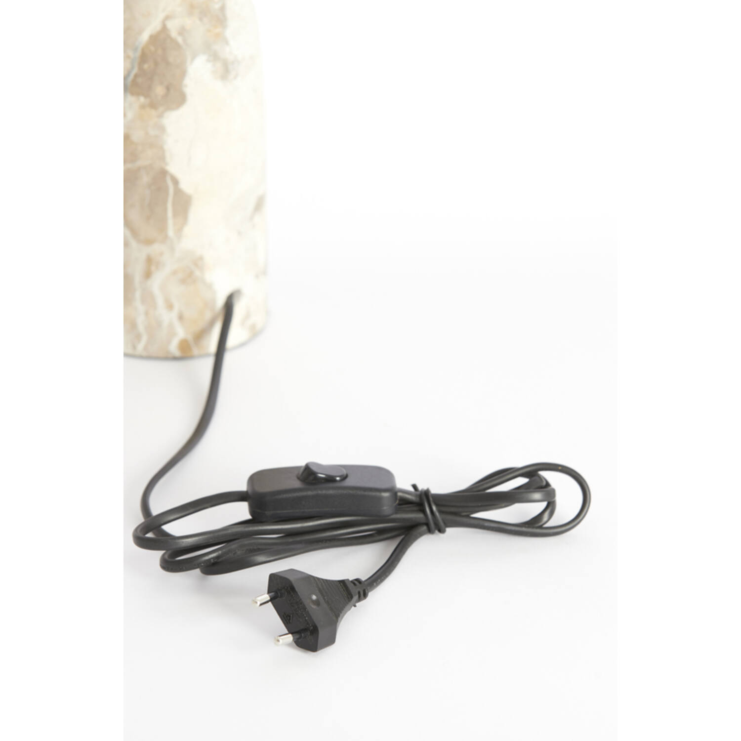 Lamp base Ø9x18 cm MALIKI marble sand