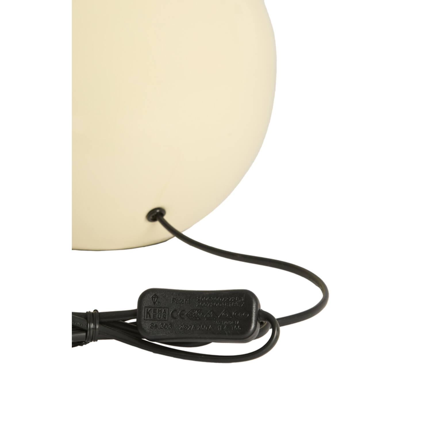 Lamp base Ø19,5x38,5 cm BENAO shiny cream