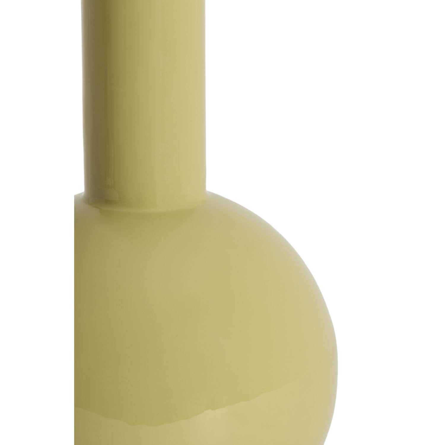 Lamp base Ø19,5x38,5 cm BENAO shiny olive green