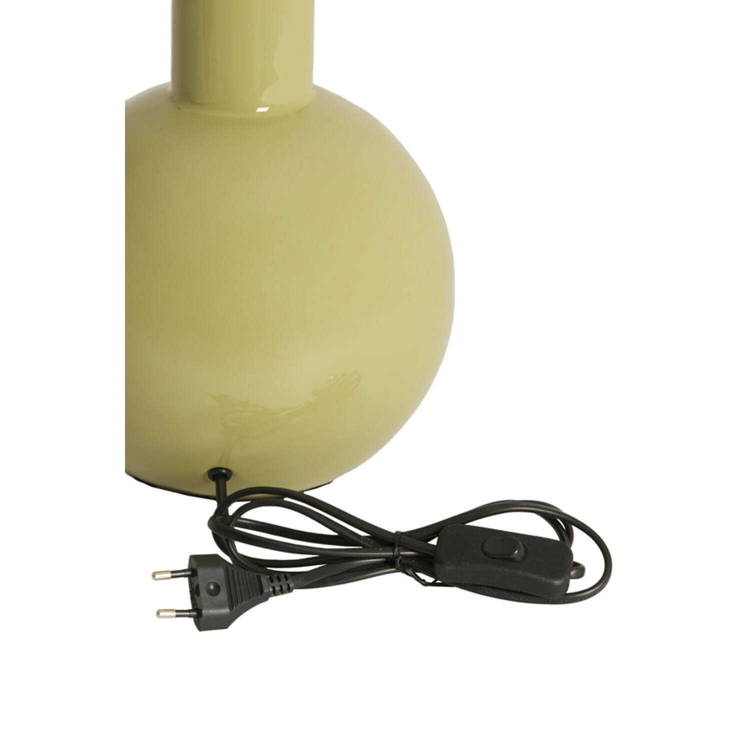 Lamp base Ø19,5x38,5 cm BENAO shiny olive green