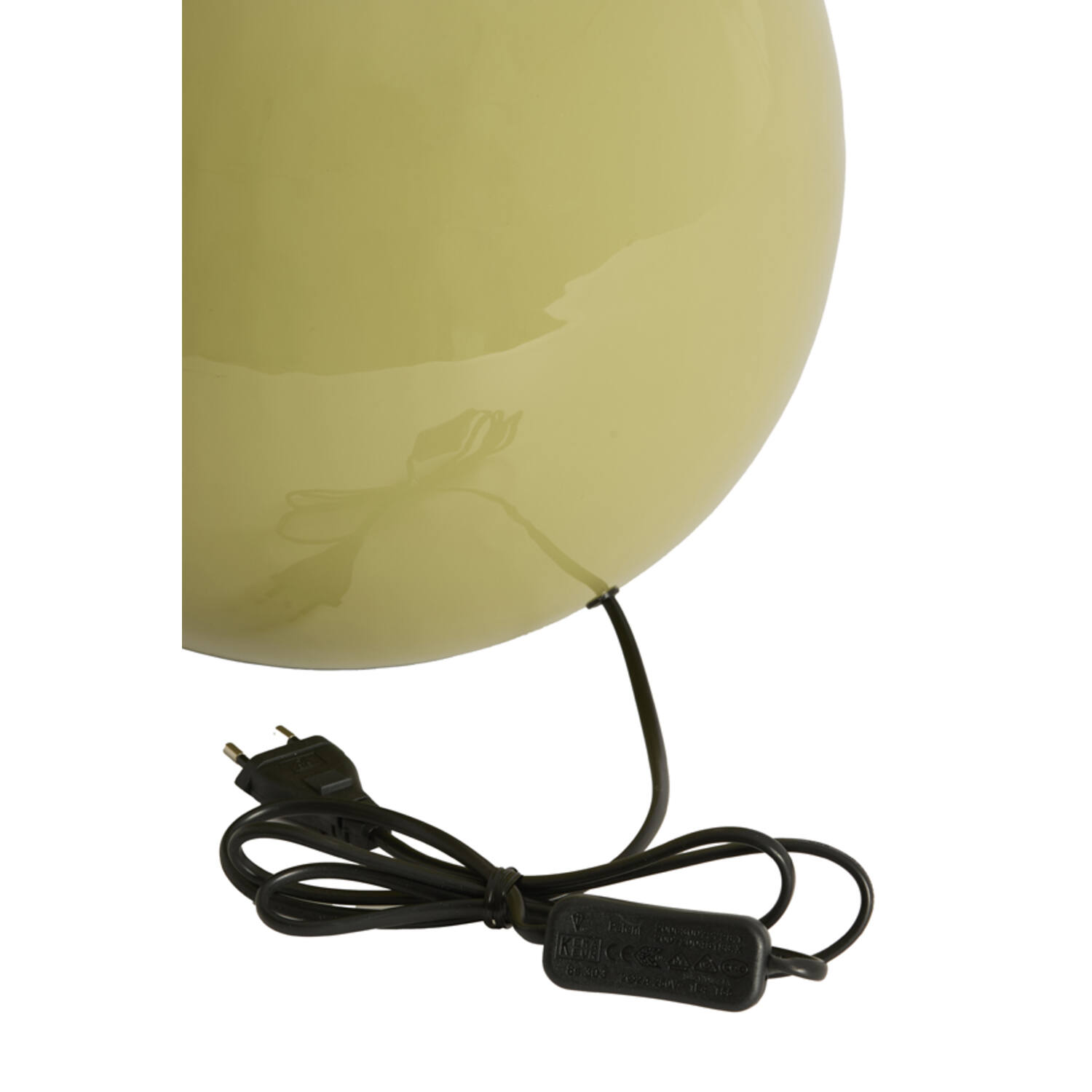 Lamp base Ø31x53 cm BENAO shiny olive green