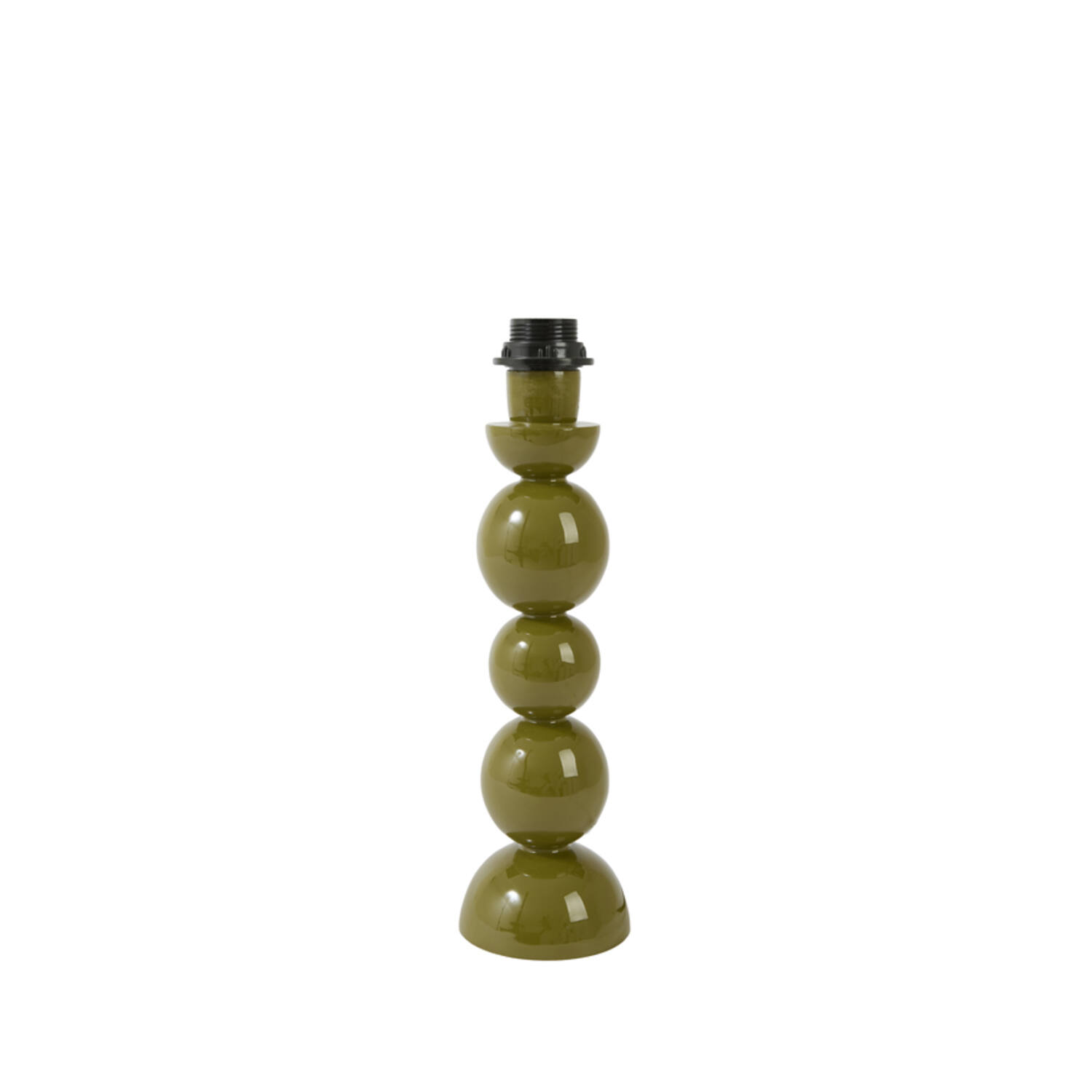 Lamp base Ø10x36 cm BARLES shiny olive green