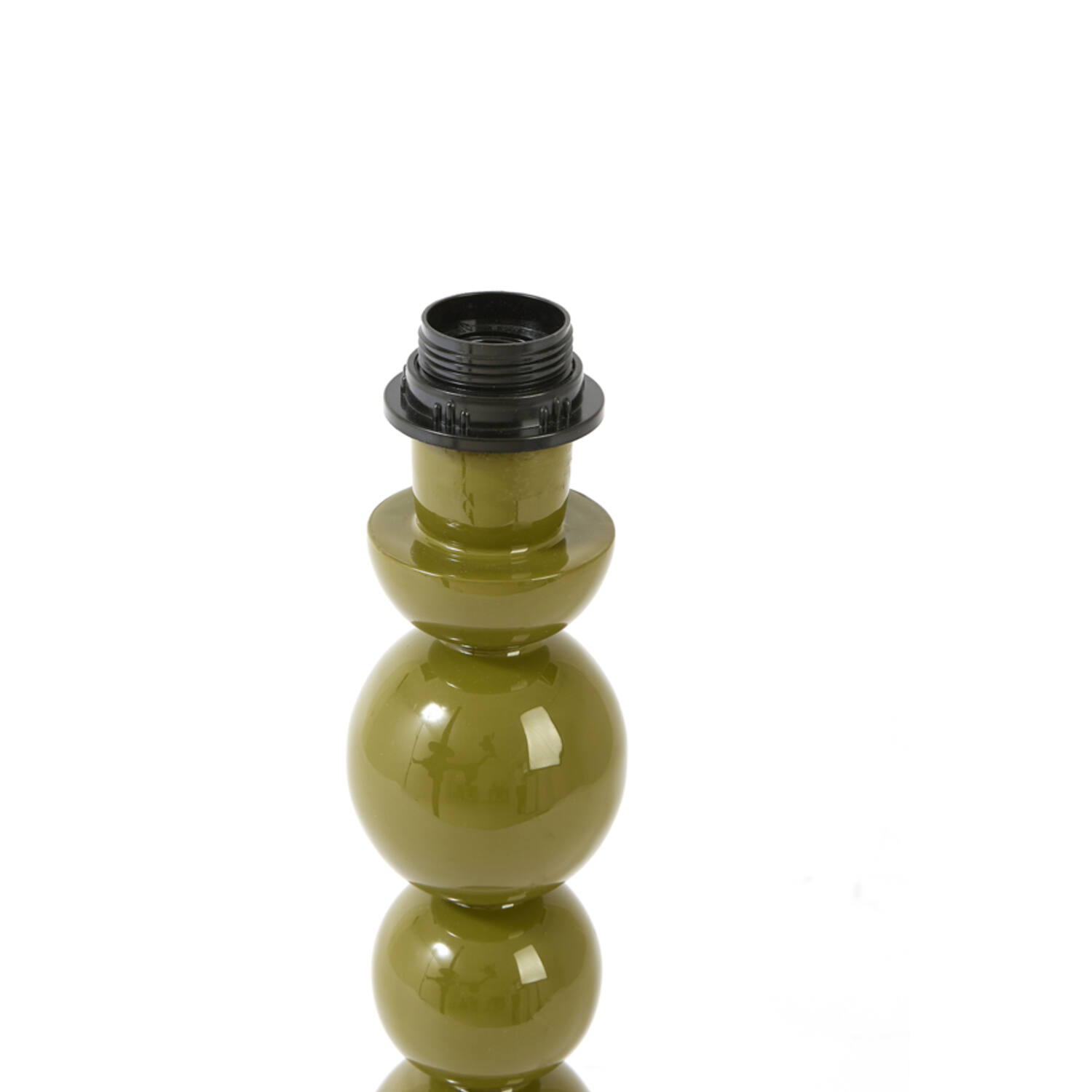 Lamp base Ø10x36 cm BARLES shiny olive green