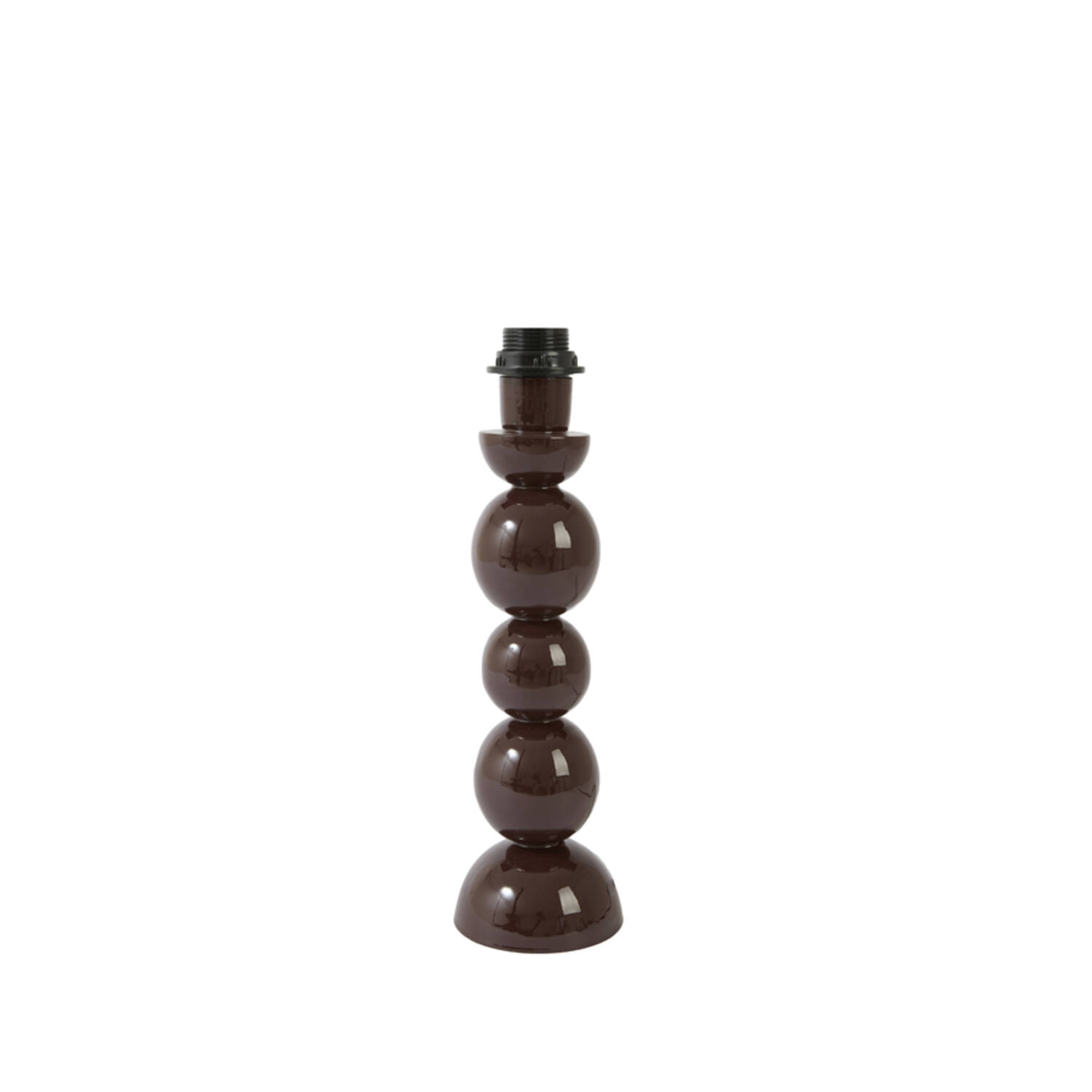 Lamp base Ø10x36 cm BARLES shiny dark brown