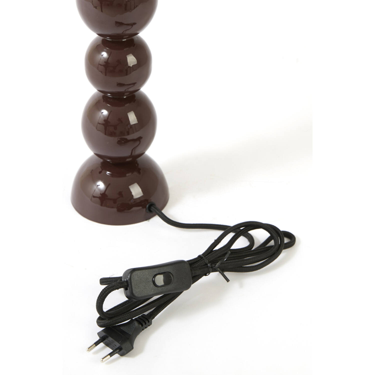Lamp base Ø10x36 cm BARLES shiny dark brown