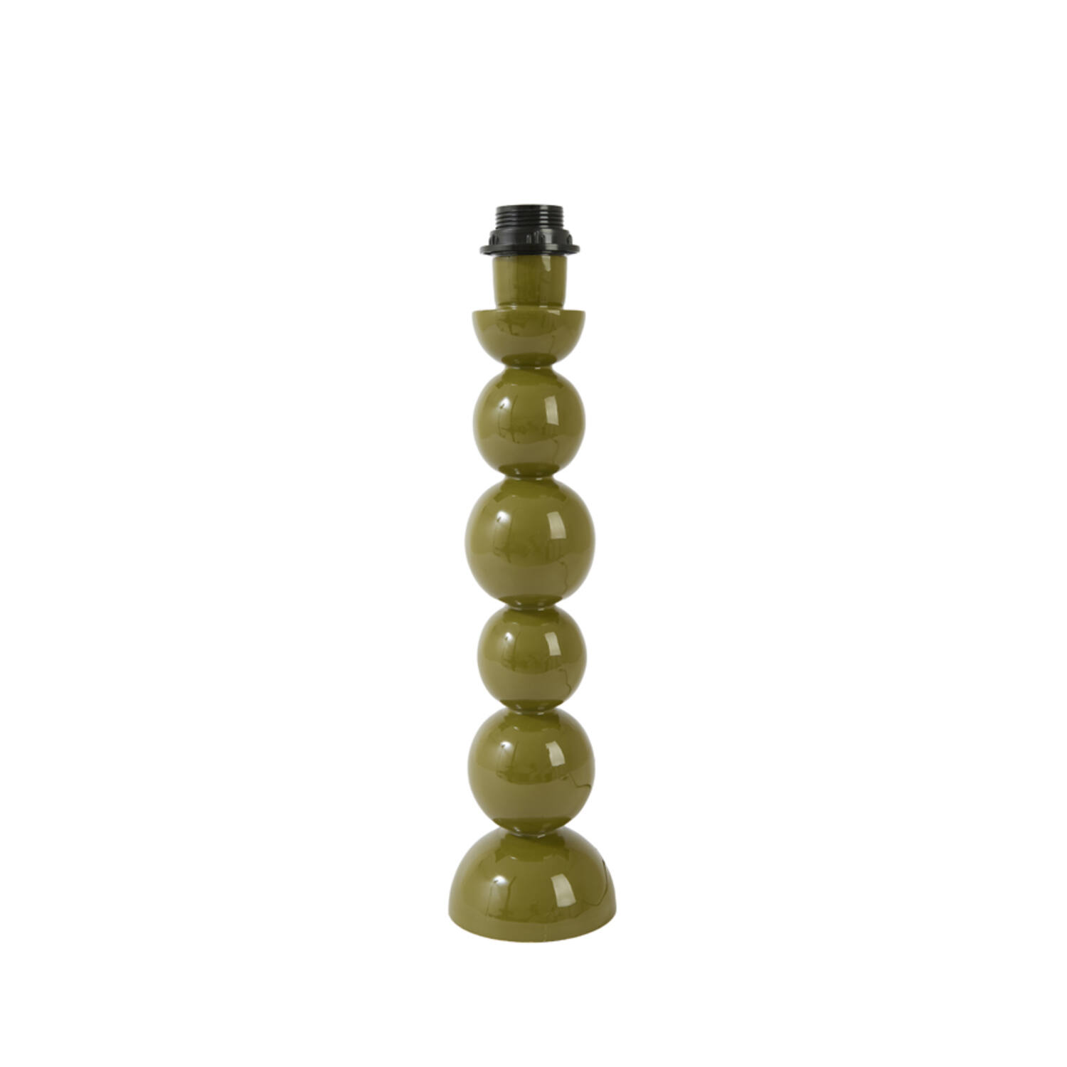 Lamp base Ø10x40,5 cm BARLES shiny olive green