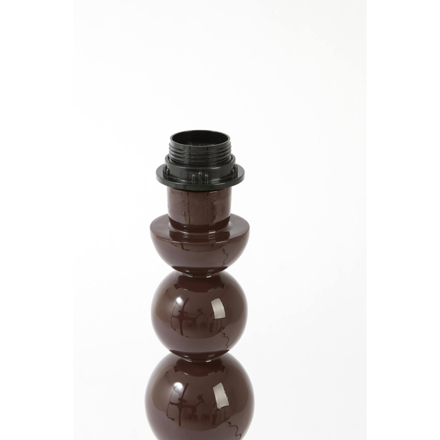 Lamp base Ø10x40,5 cm BARLES shiny dark brown