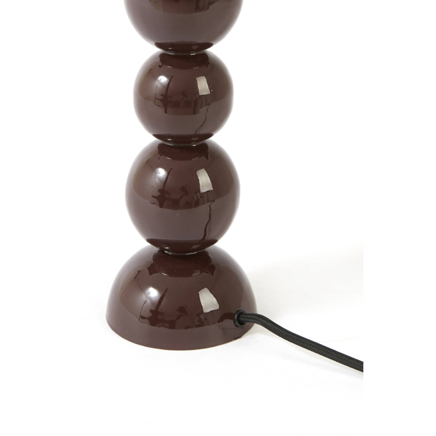 Lamp base Ø10x40,5 cm BARLES shiny dark brown
