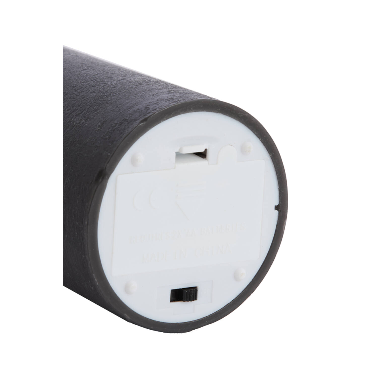 Pillar candle LED Ø7,5x12,5 cm LUMAIRE black