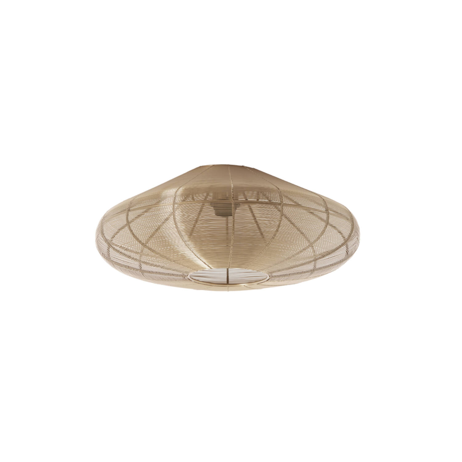 Ceiling lamp Ø51x18 cm BAHOTO light gold