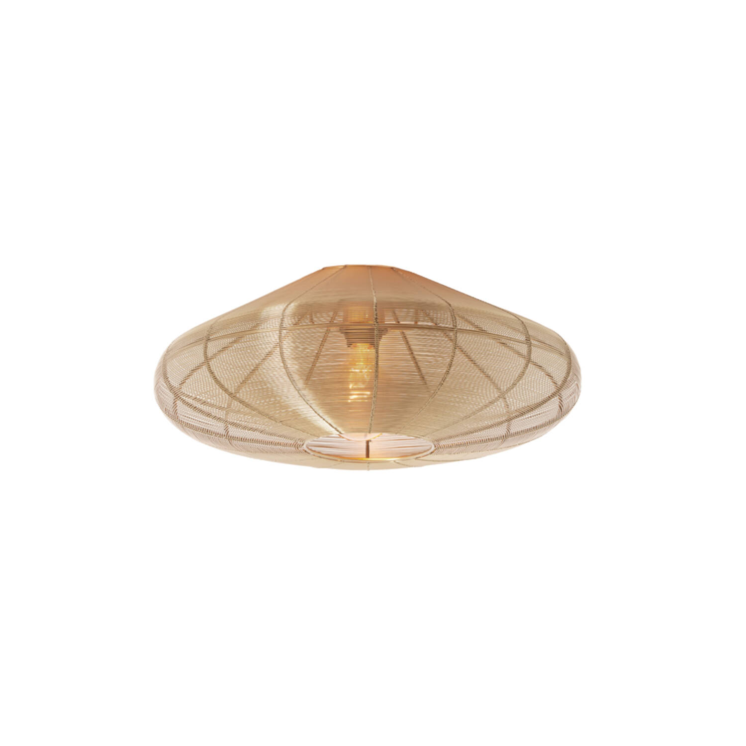 Ceiling lamp Ø51x18 cm BAHOTO light gold