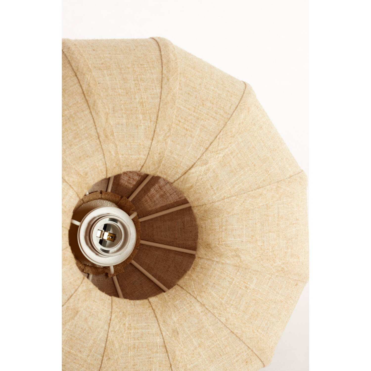 Ceiling lamp Ø50x24,5 cm ZOSIA linen natural