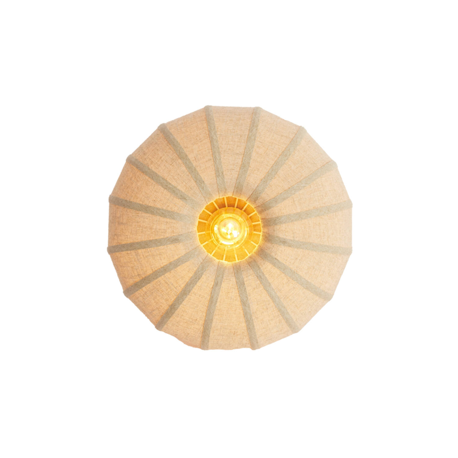 Ceiling lamp Ø50x24,5 cm ZOSIA linen natural