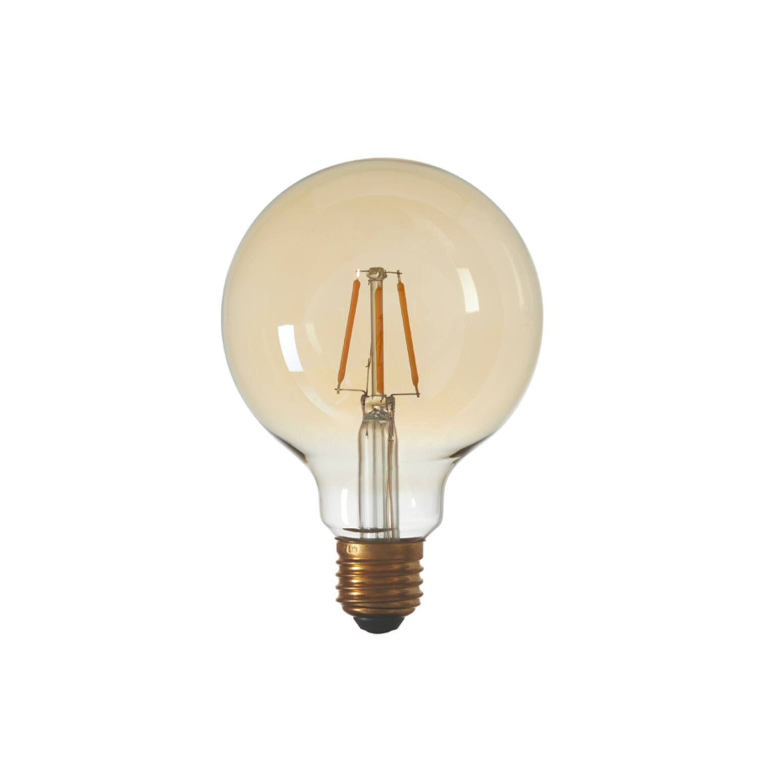 LED globe Ø9,5x13 cm LIGHT 3W amber E27 dimbaar