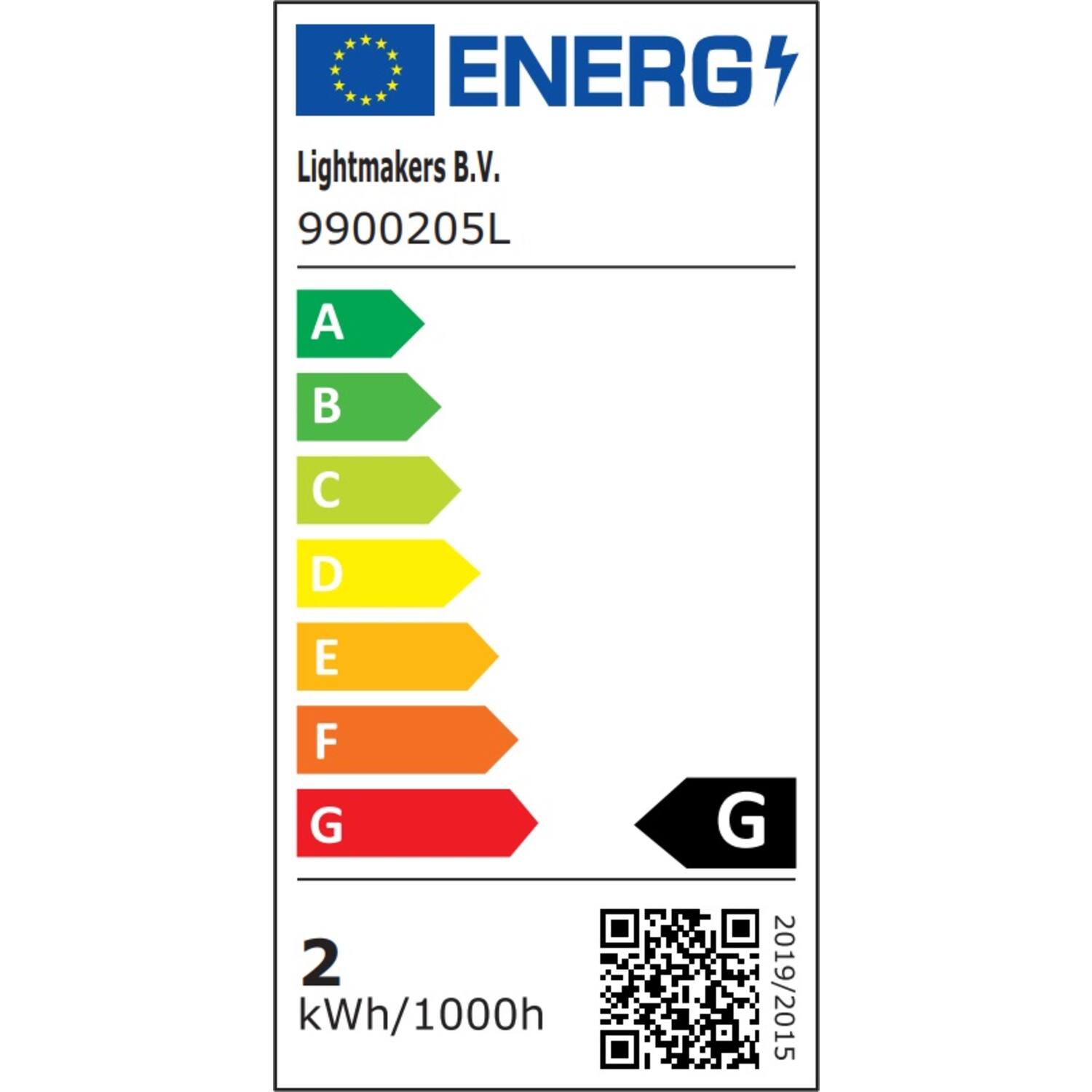 LED staaf breed Ø4,5x11 cm LIGHT 2W amber E27 dimbaar