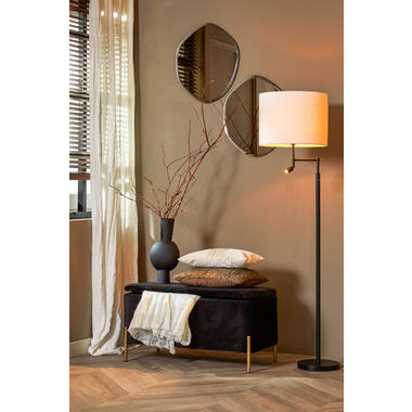 Vloerlamp Ø25x140 cm MONTANA mat zwart met LED
