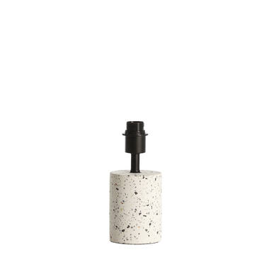 Lamp base Ø11x25 cm RANDY terrazzo white+matt black