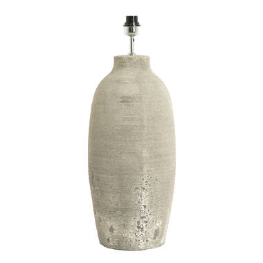 Lamp base Ø28x70 cm LUCENTE ceramics texture grey