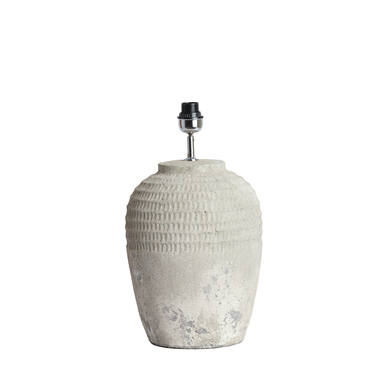 Lamp base Ø28,5x49 cm MINORA ceramics texture grey
