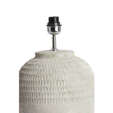 Lamp base Ø28,5x49 cm MINORA ceramics texture grey