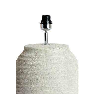 Lamp base Ø28,5x46,5 cm CASSARO ceramics texture grey
