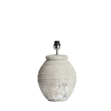 Lamp base Ø28,5x42,5 cm VENTURA ceramics texture grey