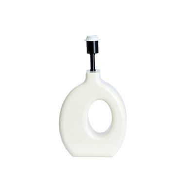 Lamp base 23,5x12x42,5 cm KANTI shiny cream