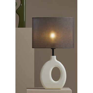 Lamp base 23,5x12x42,5 cm KANTI shiny cream