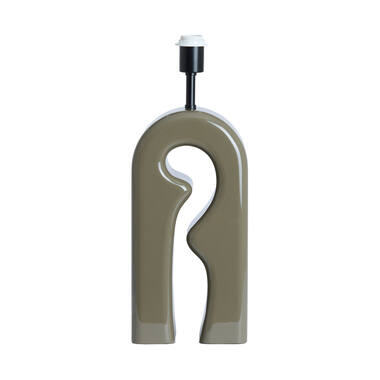 Lamp base 19x13x52,5 cm MISTRA shiny taupe