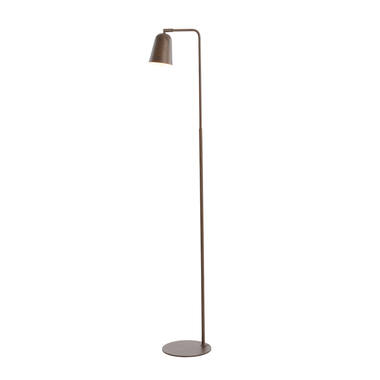 Vloerlamp 32,5x23x147 cm SALOMO hout print donker bruin