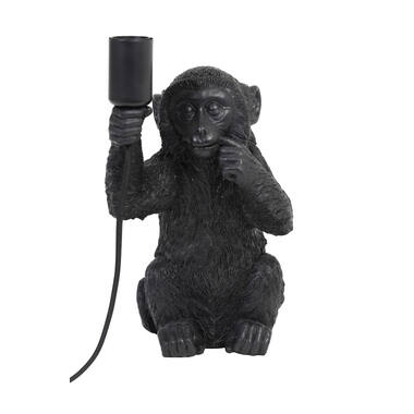 Tafellamp 20x19,5x34 cm MONKEY zwart