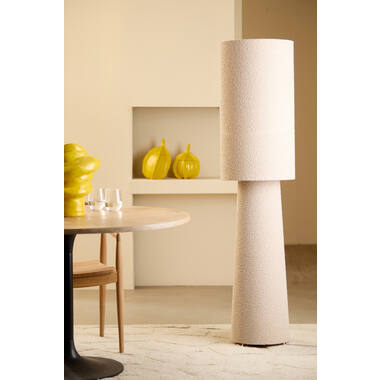 Vloerlamp Ø40x165 cm MIKKEL bouclé crème