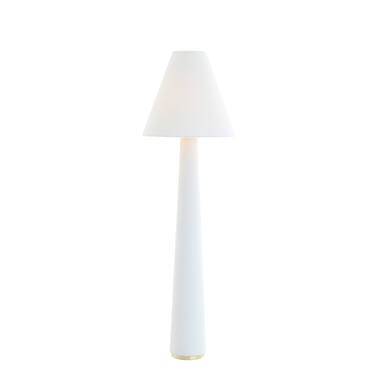 Vloerlamp Ø50x168 cm DEVIA bouclé crème