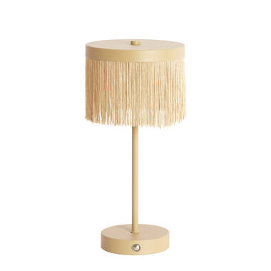 Tafellamp LED Ø17x35 cm DINY mat beige